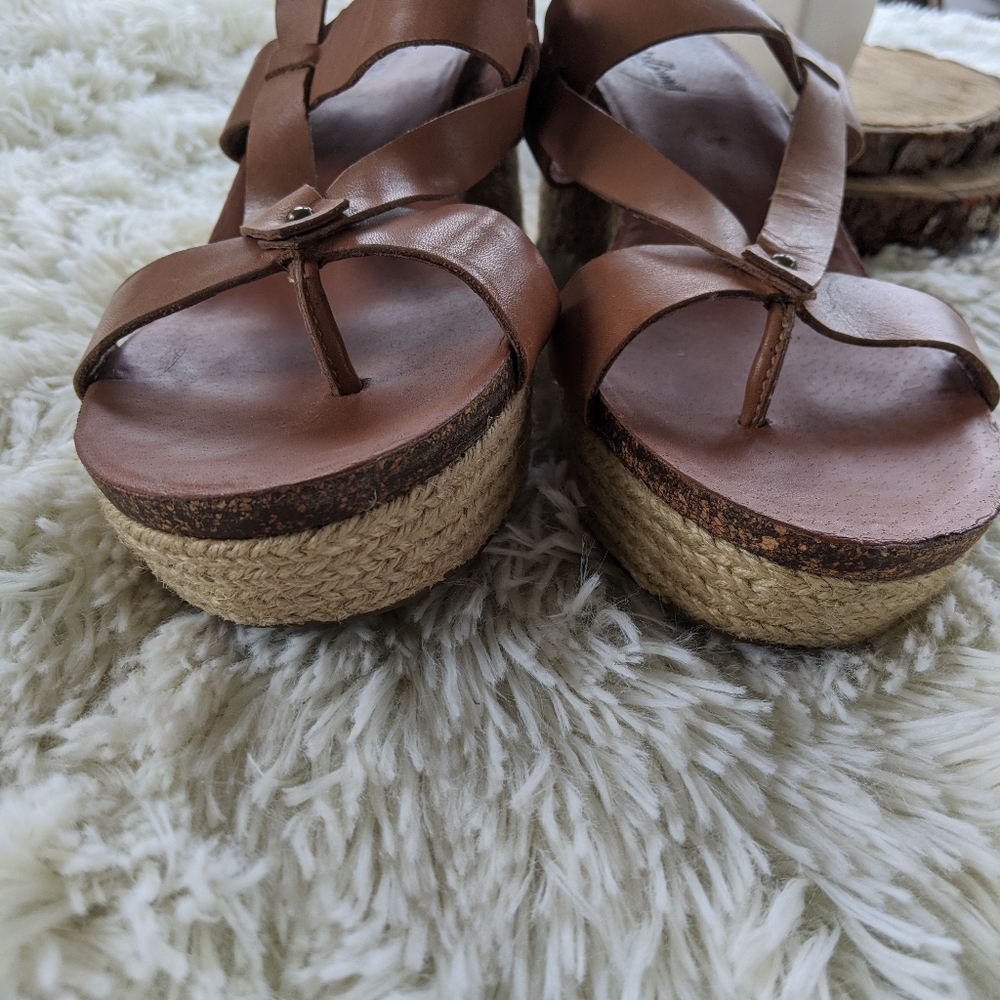 Lucky Brand Leather Espadrilles Sandal 8.5 - Picture 10 of 10